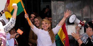 Η πρώην πρόεδρος της Βολιβίας, Τζανίνε Άνιες