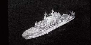 Εικόνα του ρωσικού κατασκοπευτικού πλοίου Yantar, το οποίο δραστηριοποιείται στα βόρεια παράλια της Σκωτίας