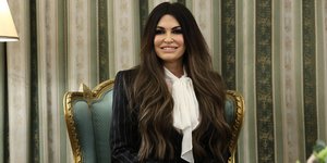 Η Κίμπερλι Γκίλφοϊλ με τον ΠτΔ Κώστα Τασούλα