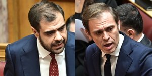 Κόντρα Μαρινάκη-Μάντζου στην Ολομέλεια της Βουλής με φόντο τον «Φραπέ»