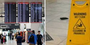 Το καμμένο περίβλημα του power bank μετά την έκρηξη στο αεροδρόμιο της Μελβούρνης 