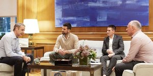 Στο Μέγαρο Μαξίμου βρέθηκε ο Νόβακ Τζόκοβιτς