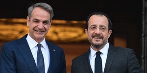 Νίκος Χριστοδουλίδης και Κυριάκος Μητσοτάκης