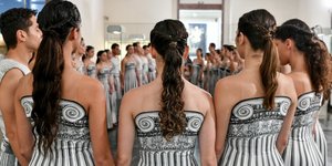 From the ceremony in Ancient Olympia