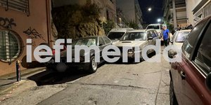 Το σημείο στο Παγκράτι όπου έγινε το τροχαίο