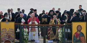 Πατριάρχης Βαρθολαμαίος και Πάπας Λέως στη Νίκαια