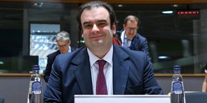 Ο Κυριάκος Πιερρακάκης στο Eurogroup