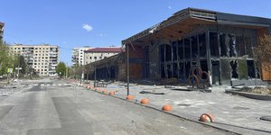 Η ερειπωμένη πόλη του Ποκρόβσκ, στην ανατολική Ουκρανία