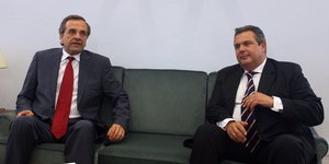 Πάνος Καμμένος Αντώνης Σαμαράς