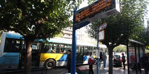 Λεωφορείο σε στάση στην Αθήνα