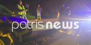 Σφοδρή η σύγκρουση των δύο οχημάτων στη Γαστούνη Ηλείας