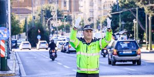 Ο τροχονόμος Σπύρος Μερτζανίδης