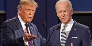 Ο πρόεδρος των ΗΠΑ Ντόναλντ Τραμπ και ο προκάτοχός του Τζο Μπάιντεν 