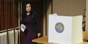 Η πρόεδρος του Κοσόβου, Βιόσα Οσμάνι