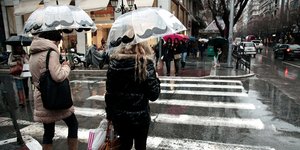 Heavy rain in Athens