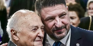 Ο Νίκος Χαρδαλιάς με τον πατέρα του