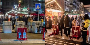 Μέτρα ασφαλείας στη χριστουγεννιάτικη αγορά της Φρανκφούρτης 