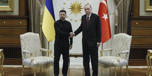 Βολοντίμιρ Ζελένσκι και Ρετζέπ Ταγίπ Ερντογάν