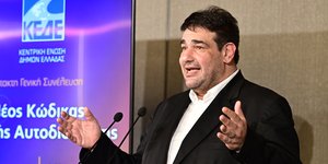 Ο Θοδωρής Λιβάνιος στο συνέδριο της ΚΕΔΕ