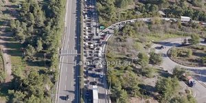 Ουρές στο ρεύμα προς Αθήνα στην εθνική οδό