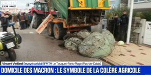 Οι αγρότες στην Γαλλία διαδήλωσαν έξω από το σπίτι του Εμανουέλ Μακρόν