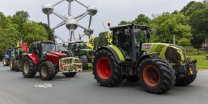 Τρακτέρ στους δρόμους των Βρυξελλών