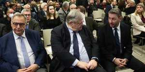 Ν. Ανδρουλάκης, Ευ. Βενιζέλος και Ν. Χριστοδουλάκης στην εκδήλωση του Insocial για την συνταγματική αναθεώρηση