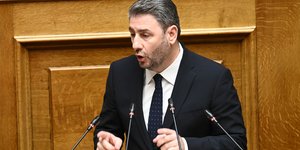 Ο Νίκος Ανδρουλάκης στη Βουλή -