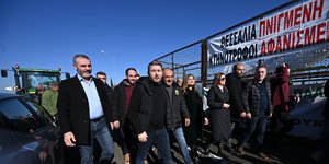 Νίκος Ανδρουλάκης, ΠΑΣΟΚ, μπλόκα, Καρδίτσα, αγρότες