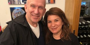 Η Αργυρώ Μπαρμπαρίγου με τον Ζαν Πολ Γκοτιέ