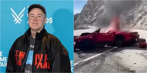 Ο Βινς Ζαμπέλα και η Ferrari τυλιγμένη στις φλόγες