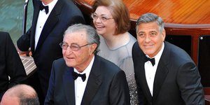 Ο Τζορτζ Κλούνεϊ με την αδελφή του στη Βενετία 