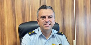 Ο Διοικητής Τροχαίας Ηρακλείου Αστυνόμος Α’ Στέλιος Καρακούδης