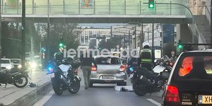 Το σημείο όπου έγινε το τροχαίο στην Κηφισίας