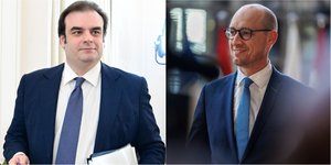 Κυριάκος Πιερρακάκης (αριστερά) εναντίον Βίνσεντ βαν Πετέγκεμ (δεξιά) στη μάχη του Eurogroup