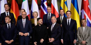 Βολοντίμιρ Ζελένσκι, Στιβ Γουίτκοφ και Ευρωπαίοι ηγέτες στο Βερολίνο