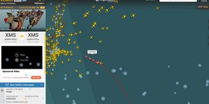 Το FlightRadar24 εντόπισε το έλκυθρο του Άγιου Βασίλη