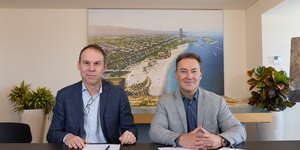 Κ. Νεμπής, Πρόεδρος και Διευθύνων Σύμβουλος Ομίλου ΟΤΕ, O. Αθανασίου, CEO LAMDA Development