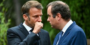 Ο πρόεδρος και ο πρωθυπουργός της Γαλλίας, Εμανουέλ Μακρόν και Σεμπαστιάν Λεκορνί