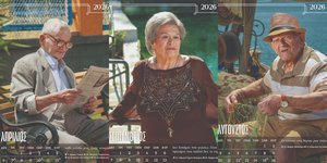 Ένοικοι γηροκομείου πόζαραν για το ημερολόγιο του 2026