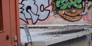 Εικόνα από το σημείο στου Γκύζη όπου σημειώθηκε το αιματηρό περιστατικό