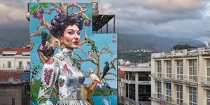 Η τοιχογραφία της Μαρίας Κάλλας στην Καλαμάτα