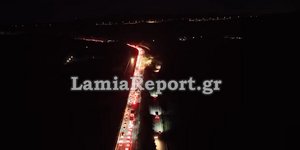 Ουρές στη Λαμίας-Αθηνών