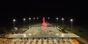 Από τα διόδια της Τραγάνας ξεκινά η ουρά των οχημάτων