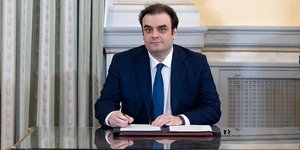 Ο υπουργός Οικονομικών και νέος πρόεδρος του Eurogroup Κυριάκος Πιερρακάκης