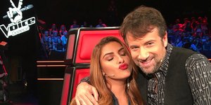 Έλενα Παπαρίζου και Κωστής Μαραβέγιας στο The Voice