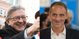 Ο νεοκομμουνιστής Ζαν Λικ Μελανσόν και ο ευρωπαϊστής σοσιαλιστής Ραφαέλ Γκλικσμάν