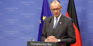 Ο Γερμανός καγκελάριος Φρίντριχ Μερτς στη Σύνοδο Κορυφής 