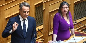 Κυριάκος Μητσοτάκης και Ζωή Κωνσταντοπούλου