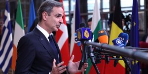 Ο Κυριάκος Μητσοτάκης στη Σύνοδο Κορυφής της ΕΕ 